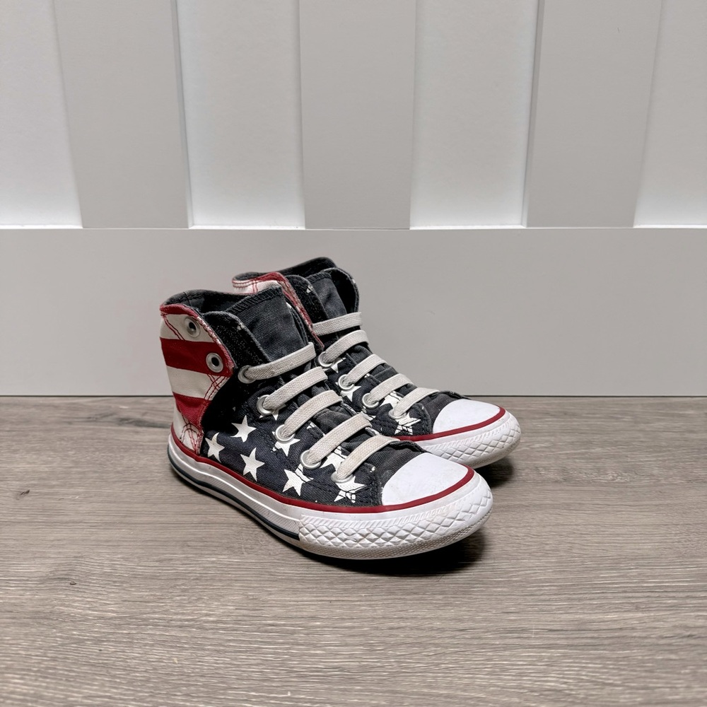 Toddler Flag Velcro Converse AllStars